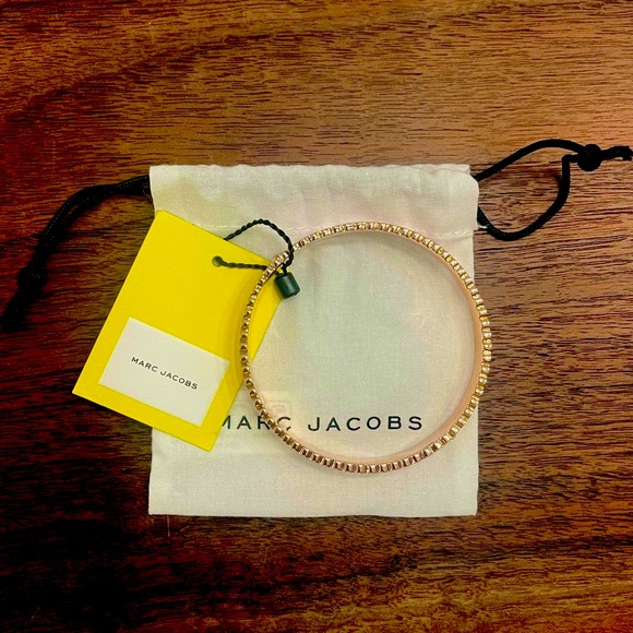 Marc Jacobs Jewelry - NWT MARC JACOBS ROSE GOLD / PINK MEDALLION CUFF BRACELET + DUST BAG (ret. $115)